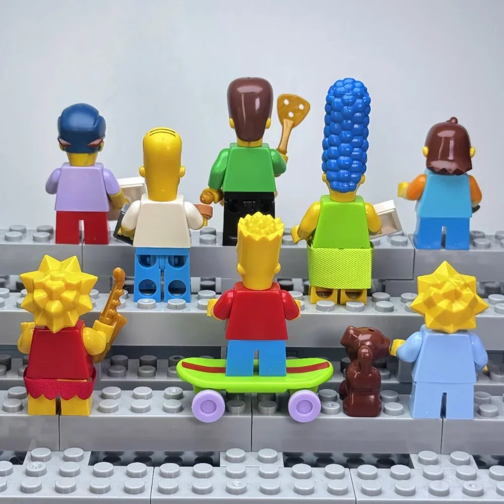 The Simpsons Custom Minifigure Set – Homer, Marge, Bart, Lisa, Maggie(8pcs) - Picture 6 of 6